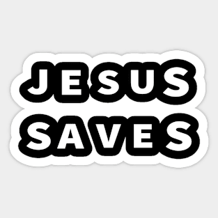 Jesus Saves Cool Inspirational Christian Sticker